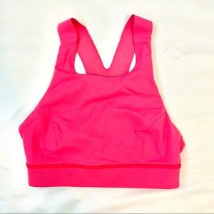 Lululemon Sports Bra Size 4 Bright Pink